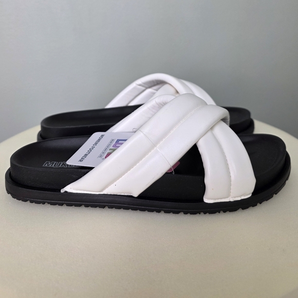 MUK LUKS Women's Tidal Wave Sandals - White - Size 9 - NEW IN BOX! - Picture 6 of 13